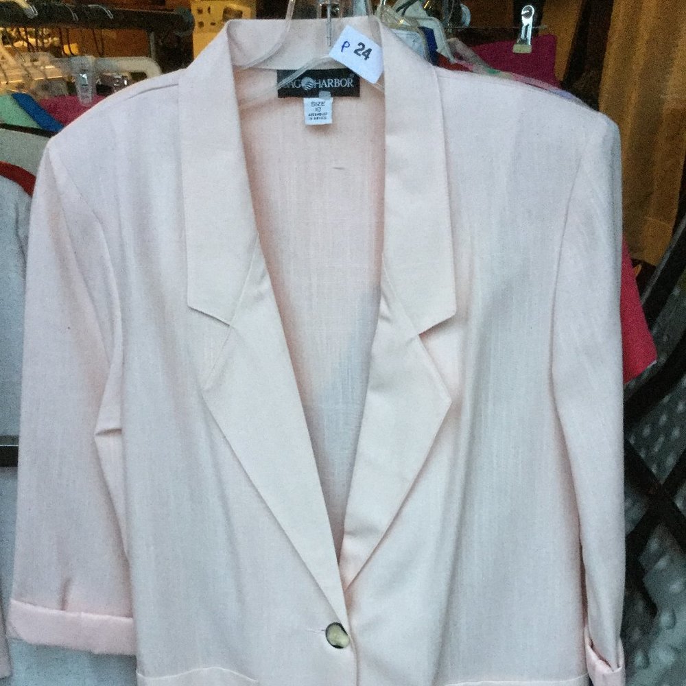 Sag Harbor Mix 'N Match Jacket and Short set in Pink